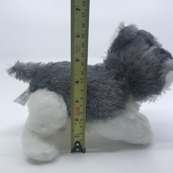 Fiesta Plush White and Gray Husky Stuffed Animal - Picture 6 of 8